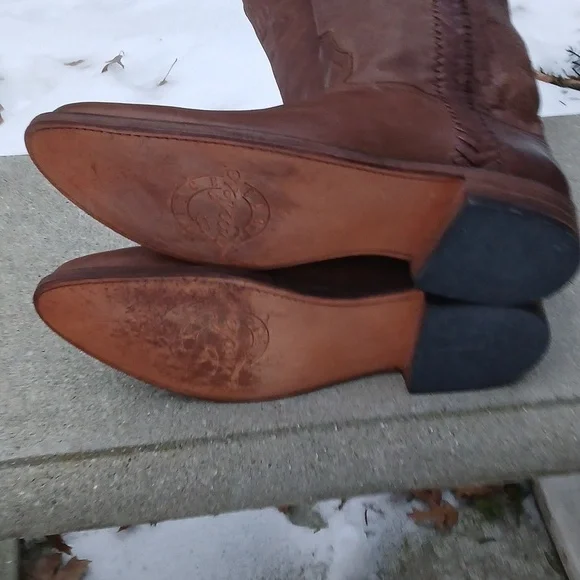 LUCCHESE Tall Riding Boot Sz 9 - Picture 8 of 16